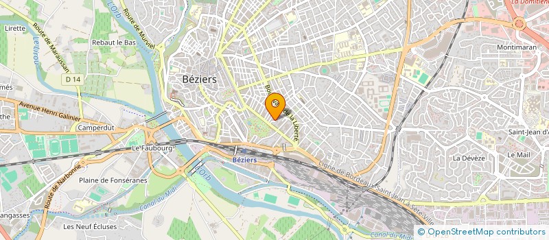 localisation de l'entreprise MONSIEUR LORENZO VALERO  BEZIERS