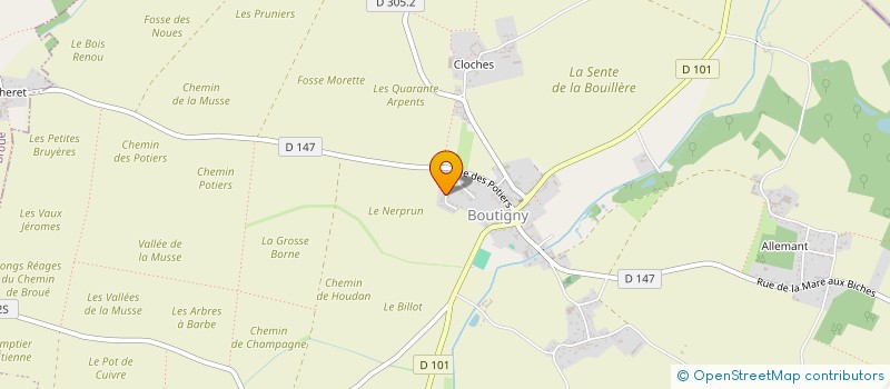 localisation de l'entreprise MONSIEUR LORENZO VERZI BORGESE à BOUTIGNY-PROUAIS