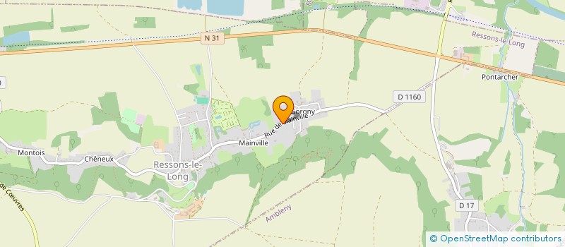 localisation de l'entreprise MONSIEUR LORENZO ZAVARONI  RESSONS-LE-LONG