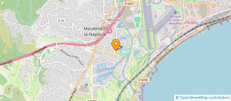 localisation de l'entreprise MONSIEUR LORENZZO PINEAU à MANDELIEU-LA-NAPOULE