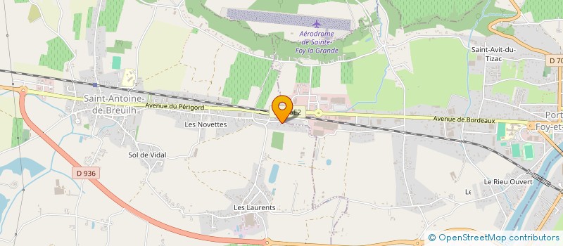 localisation de l'entreprise MONSIEUR LORIAN ANDRO  SAINT-ANTOINE-DE-BREUILH