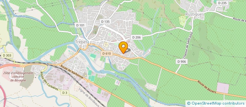 localisation de l'entreprise MONSIEUR LORIAN NEZEREAU  TREBES