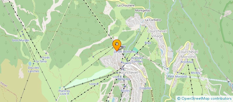 localisation de l'entreprise MONSIEUR LORIC BONNIN à COURCHEVEL