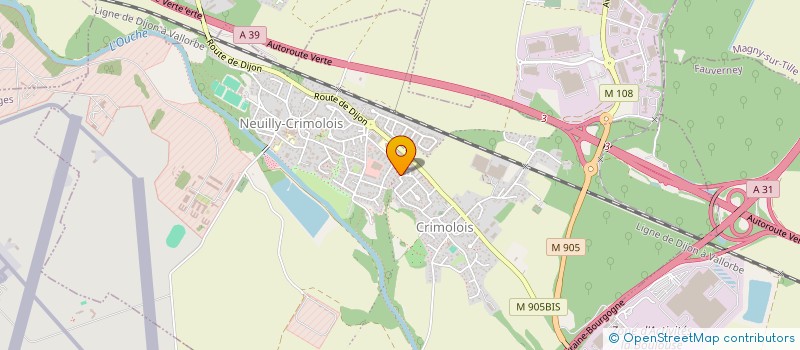 localisation de l'entreprise MONSIEUR LORIC LACROIX  NEUILLY-CRIMOLOIS