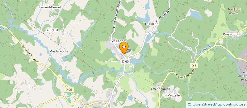 localisation de l'entreprise MONSIEUR LORICK MARTIN à COMPREIGNAC