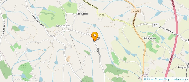 localisation de l'entreprise MONSIEUR LORIN NAUROY  MONTALZAT