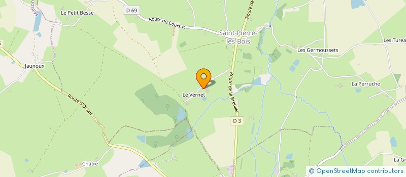 localisation de l'entreprise MONSIEUR LORIS ALEONARD  SAINT-PIERRE-LES-BOIS