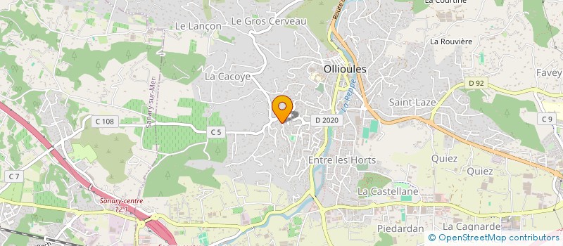 localisation de l'entreprise MONSIEUR LORIS ANDREU  OLLIOULES