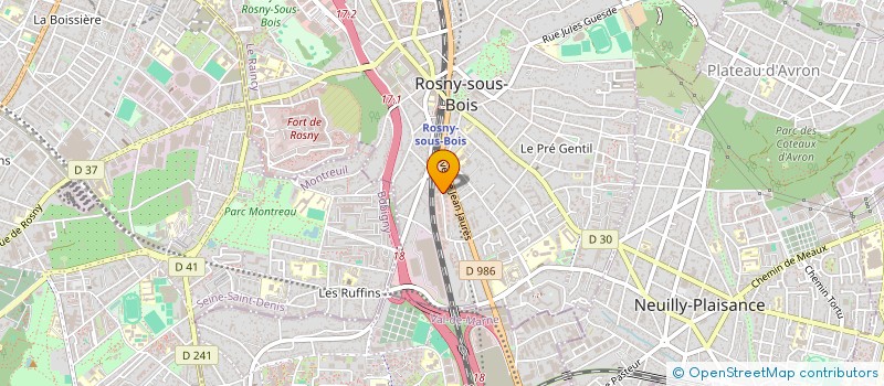 localisation de l'entreprise MONSIEUR LORIS BOLIVAR à ROSNY-SOUS-BOIS