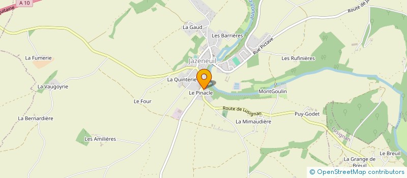 localisation de l'entreprise MONSIEUR LORIS CHAUDANSON  JAZENEUIL