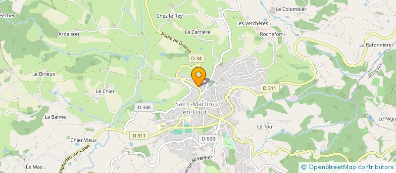 localisation de l'entreprise MONSIEUR LORIS COMBE  SAINT-MARTIN-EN-HAUT