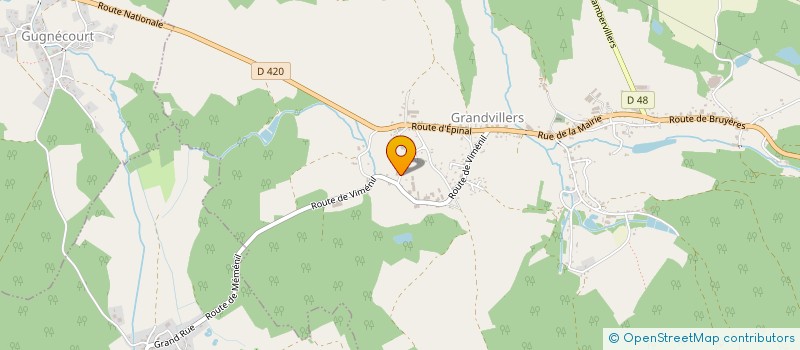 localisation de l'entreprise MONSIEUR LORIS CONTI  GRANDVILLERS