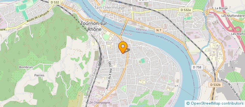 localisation de l'entreprise MONSIEUR LORIS COSTE à TOURNON-SUR-RHONE