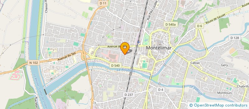 localisation de l'entreprise MONSIEUR LORIS COTRONEO à MONTELIMAR