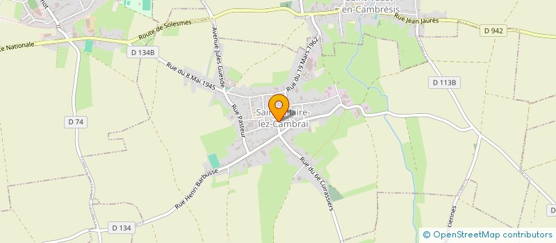 localisation de l'entreprise MONSIEUR LORIS D'ALESSANDRO  SAINT-HILAIRE-LEZ-CAMBRAI