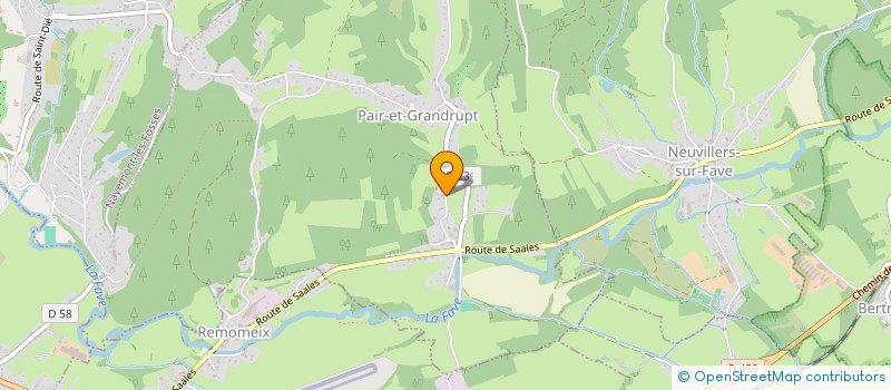 localisation de l'entreprise MONSIEUR LORIS DIEUDONNE  PAIR-ET-GRANDRUPT