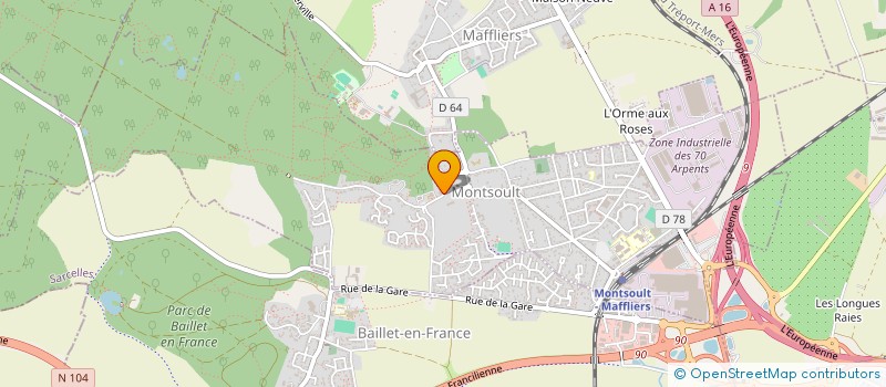 localisation de l'entreprise MONSIEUR LORIS DUCAMPS  MONTSOULT