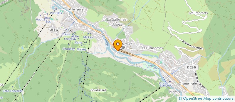 localisation de l'entreprise MONSIEUR LORIS FOURNILLIER  LA SALLE-LES-ALPES