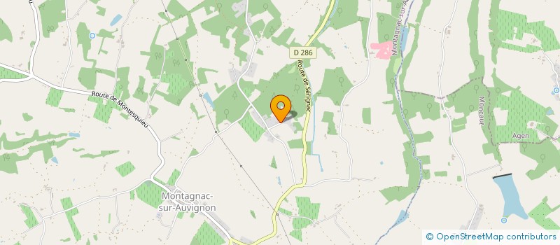 localisation de l'entreprise MONSIEUR LORIS GARREAU  MONTAGNAC-SUR-AUVIGNON