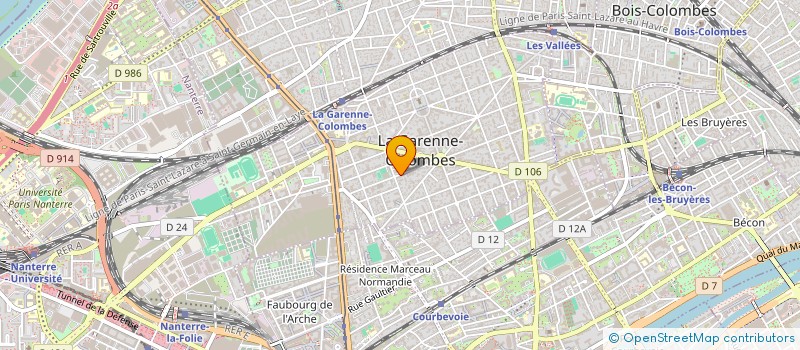localisation de l'entreprise MONSIEUR LORIS GUERIN à LA GARENNE-COLOMBES