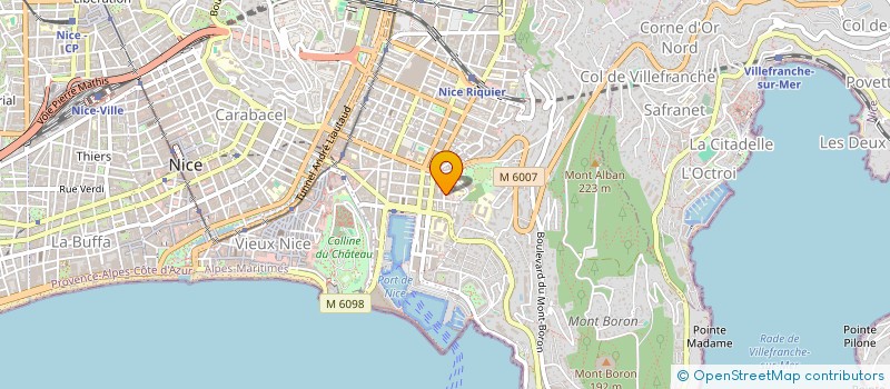 localisation de l'entreprise MONSIEUR LORIS JELEFF à NICE