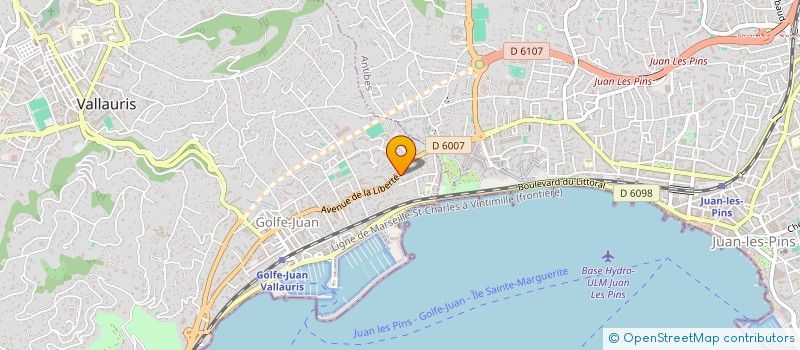 localisation de l'entreprise MONSIEUR LORIS KIEFFER à VALLAURIS