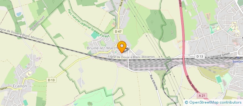 localisation de l'entreprise MONSIEUR LORIS LAURENCON  BRUILLE-LEZ-MARCHIENNES