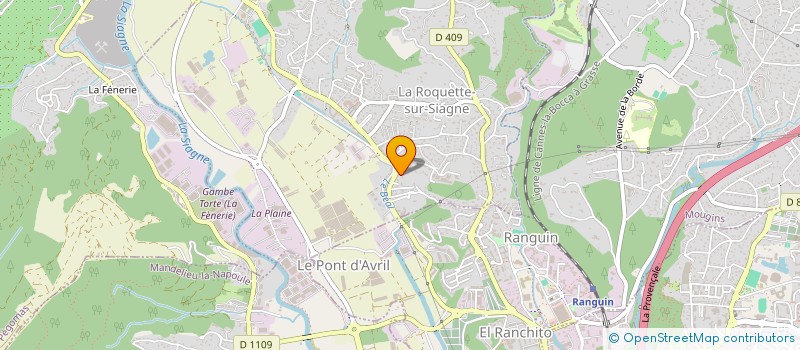 localisation de l'entreprise MONSIEUR LORIS MARINELLI  LA ROQUETTE-SUR-SIAGNE