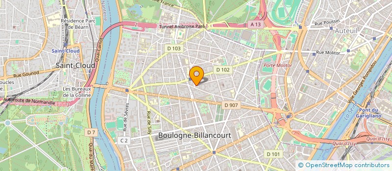 localisation de l'entreprise MONSIEUR LORIS MIS  BOULOGNE-BILLANCOURT