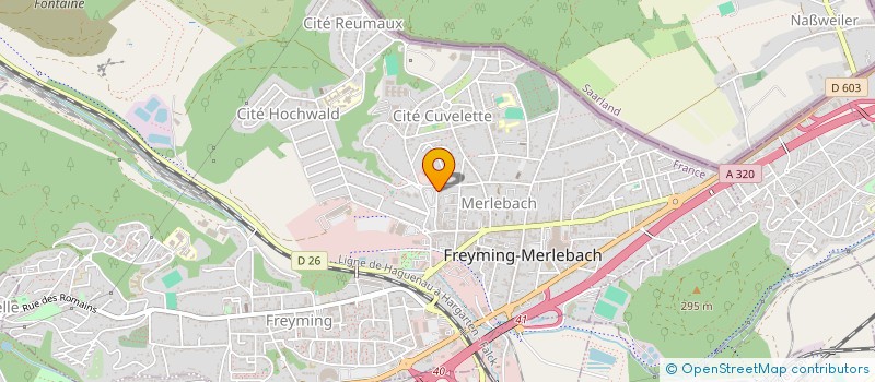 localisation de l'entreprise MONSIEUR LORIS PALLARA  FREYMING-MERLEBACH