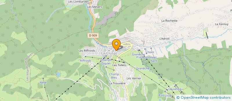 localisation de l'entreprise MONSIEUR LORIS PERNOUD à LA CLUSAZ