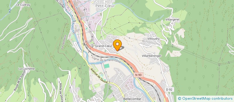 localisation de l'entreprise MONSIEUR LORIS PERRET  GRAND-AIGUEBLANCHE