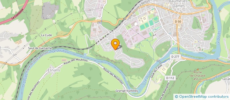 localisation de l'entreprise MONSIEUR LORIS PONS  BAUME-LES-DAMES