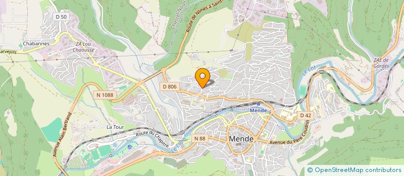 localisation de l'entreprise MONSIEUR LORIS PUECH  MENDE