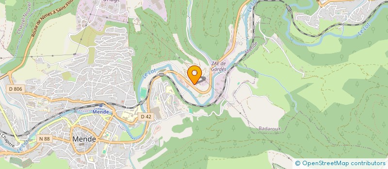 localisation de l'entreprise MONSIEUR LORIS RIOULT  MENDE