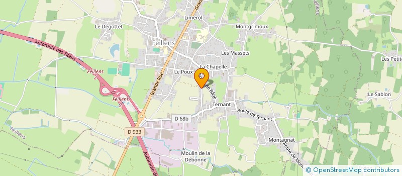 localisation de l'entreprise MONSIEUR LORIS VAISSAUD à FEILLENS