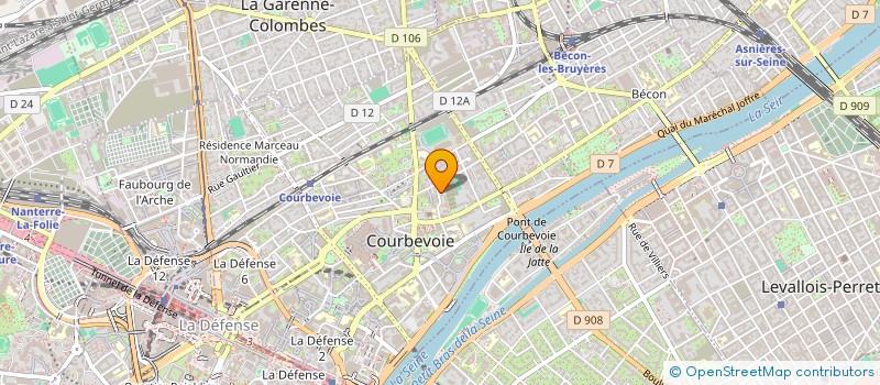 localisation de l'entreprise MONSIEUR LORKLAND HINDS à COURBEVOIE