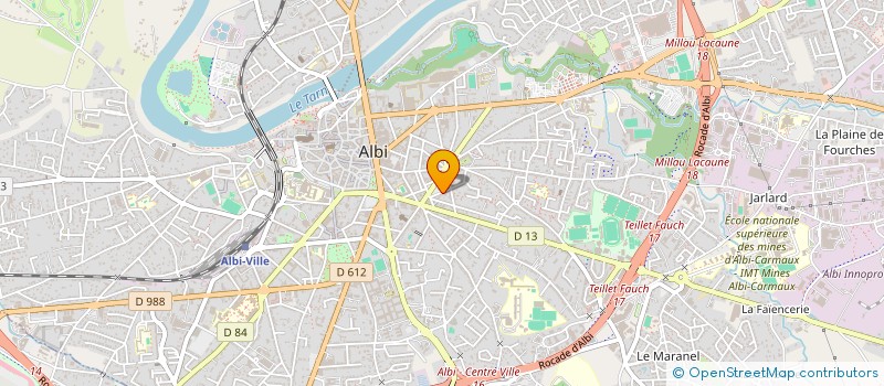 localisation de l'entreprise MONSIEUR LORRIS MATGE à ALBI