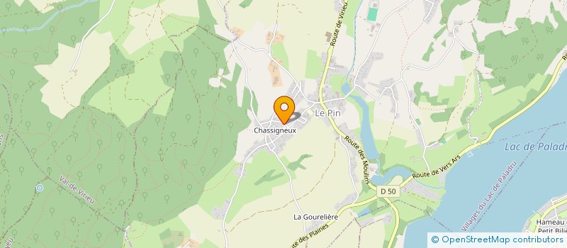 localisation de l'entreprise MONSIEUR LORRIS TEYSSONNEYRE  VILLAGES DU LAC DE PALADRU