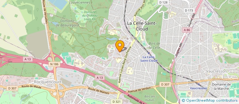 localisation de l'entreprise MONSIEUR LORRY JULIEN  LA CELLE-SAINT-CLOUD