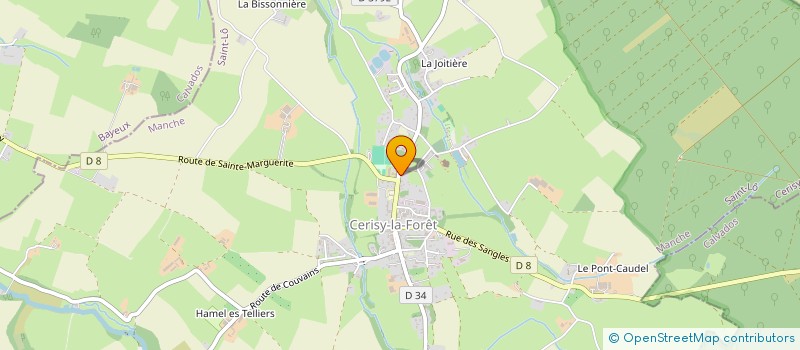 localisation de l'entreprise MONSIEUR LORYS ANDRE  CERISY-LA-FORET