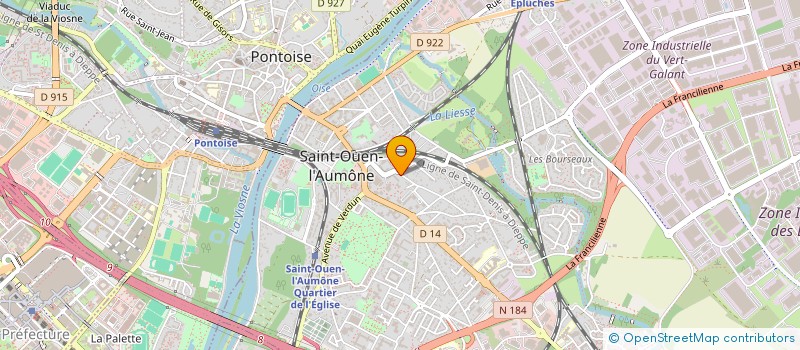 localisation de l'entreprise MONSIEUR LORYS RIBEIRO  SAINT-OUEN-L'AUMONE