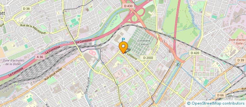 localisation de l'entreprise MONSIEUR LOTFI ALLOUCHA  MULHOUSE