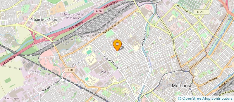 localisation de l'entreprise MONSIEUR LOTFI BEN HAFSIA  MULHOUSE