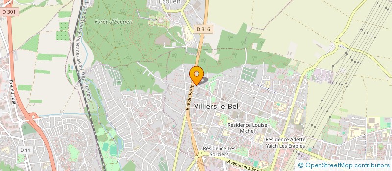 localisation de l'entreprise MONSIEUR LOTFI BENTCHIKI  VILLIERS-LE-BEL