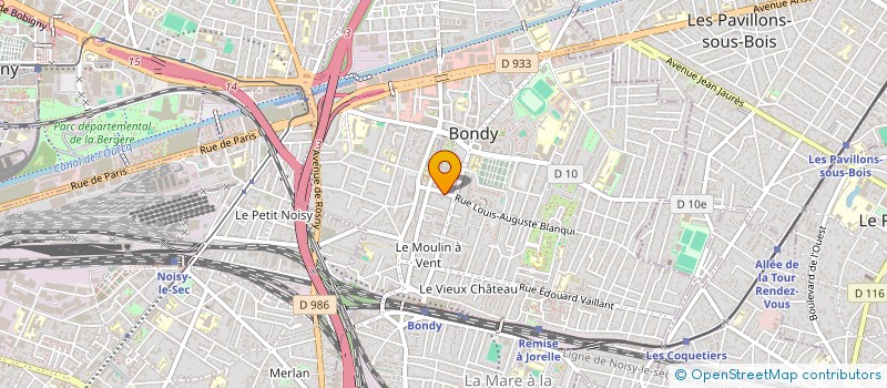 localisation de l'entreprise MONSIEUR LOTFI BOUJNAH  BONDY