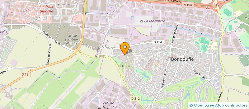 localisation de l'entreprise MONSIEUR LOTFI BOUMEKOUEZ à BONDOUFLE