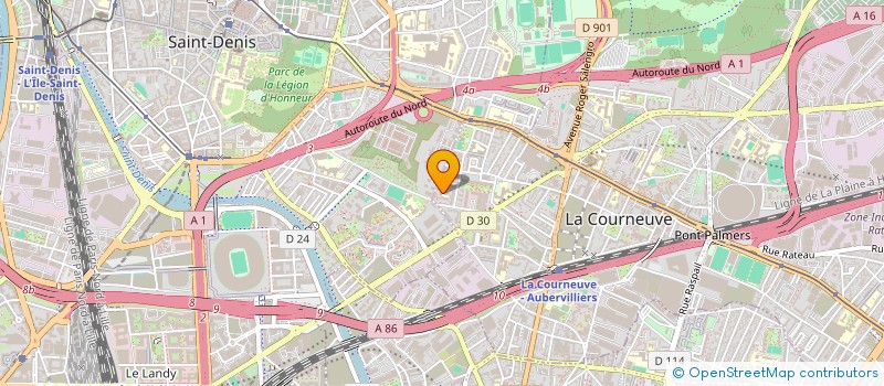 localisation de l'entreprise MONSIEUR LOTFI BOUREMANI à LA COURNEUVE