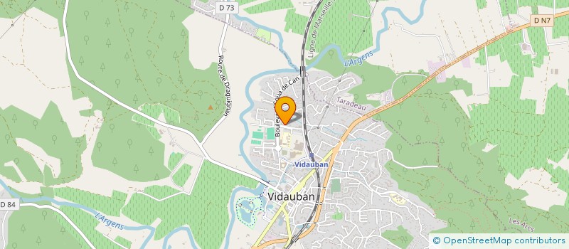 localisation de l'entreprise MONSIEUR LOTFI BOUSSANDEL  VIDAUBAN