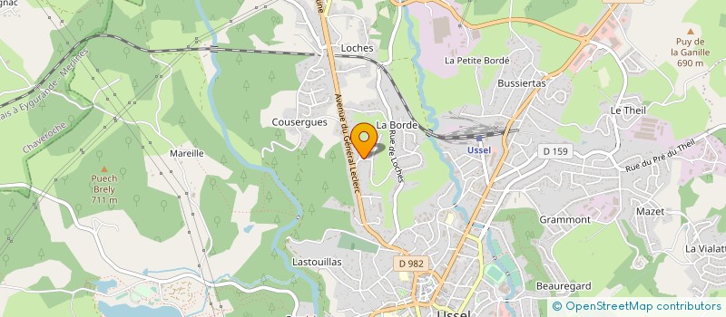 localisation de l'entreprise MONSIEUR LOTFI MAAMATOU  USSEL